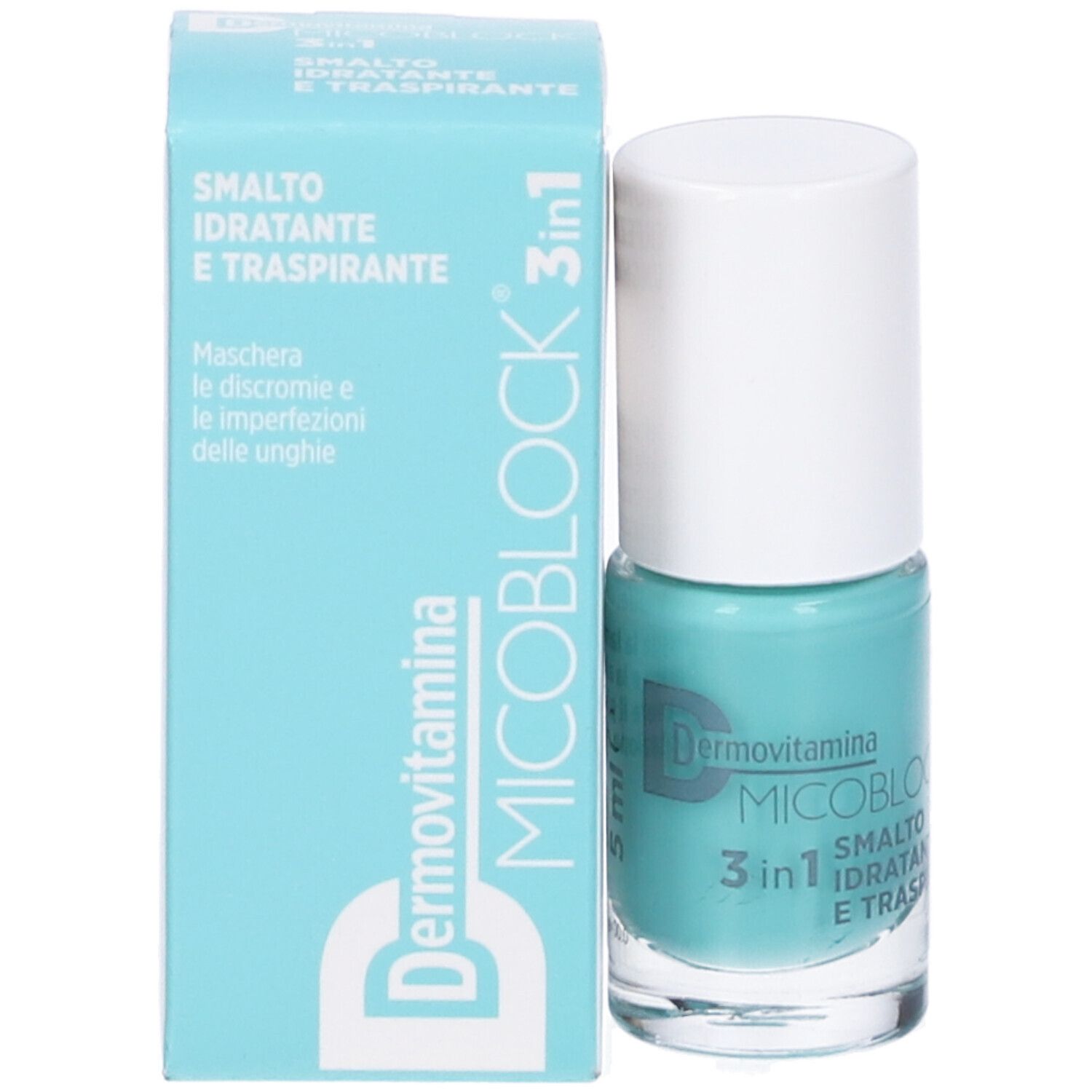 Dermovitamina Micoblock® 3 in 1 Smalto Idratante e Traspirante Turchese