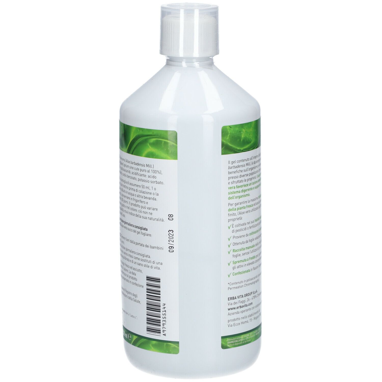 Erba Vita Aloe Vera Succo Premium 1000 Ml Redcare