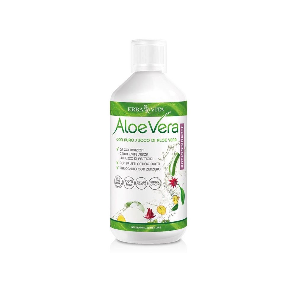 Aloe Vera Puro Succo Antiossidante 500 Ml