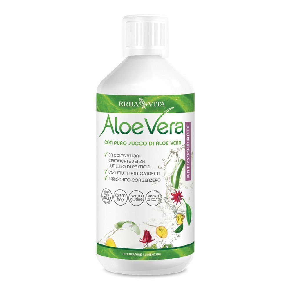 Aloe Vera Puro Succo Antiossidante 1 Litro