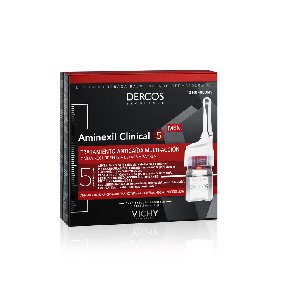 Vichy Dercos Aminexil trattamento anticaduta uomo 12 fiale 12 x 6 ml