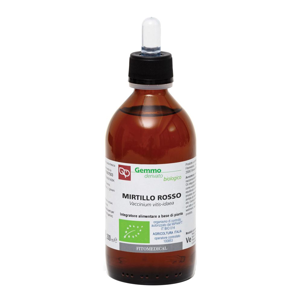 Mirtillo Rosso Macerato Glicerico 200 Ml Bio