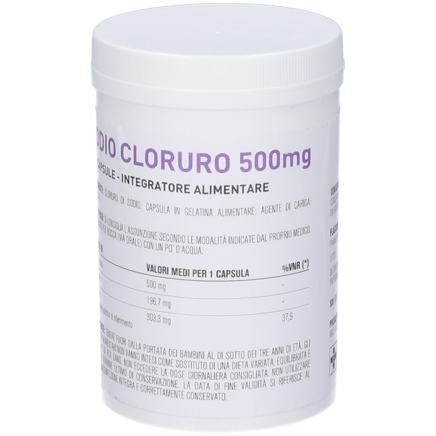 Sodio Cloruro 300 Capsule 500Mg