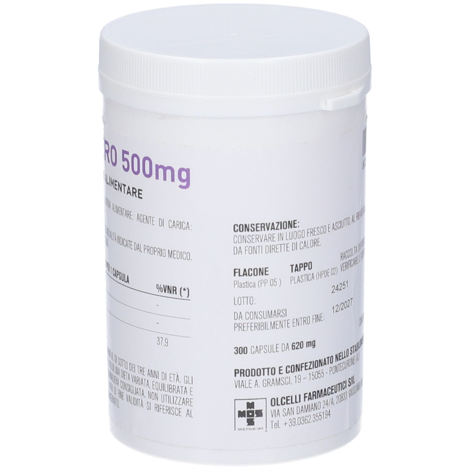 Sodio Cloruro 300 Capsule 500Mg
