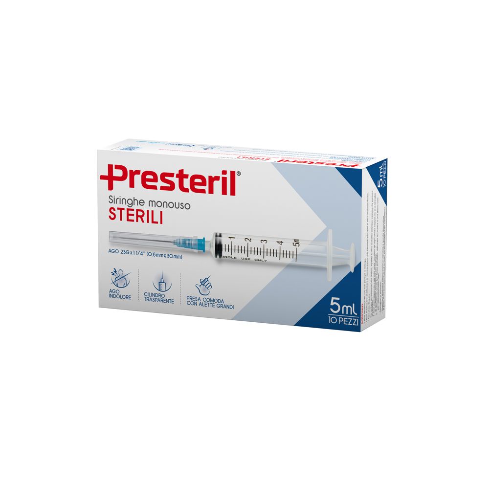 PRESTERIL Siringhe 5 ml