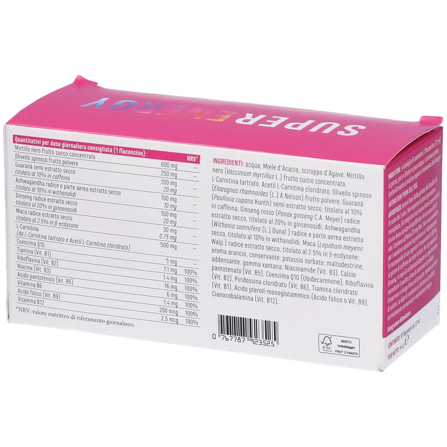 Super Energy 10 Flaconcini Da 12 Ml