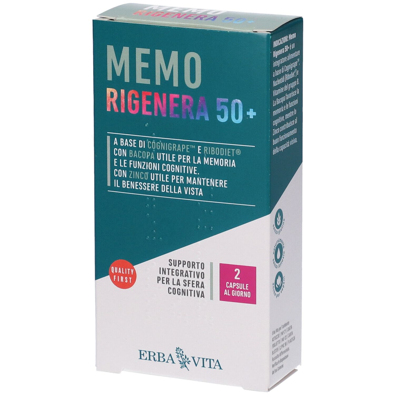 Erba Vita Memo Rigenera 50+ in Capsule
