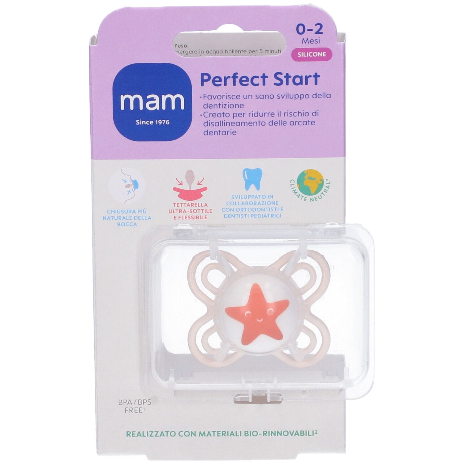 Succhietto Mam Perfect Start 0-2 Mesi Neutro