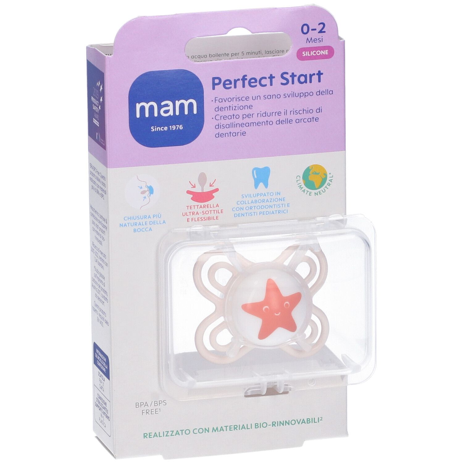 Succhietto Mam Perfect Start 0-2 Mesi Neutro