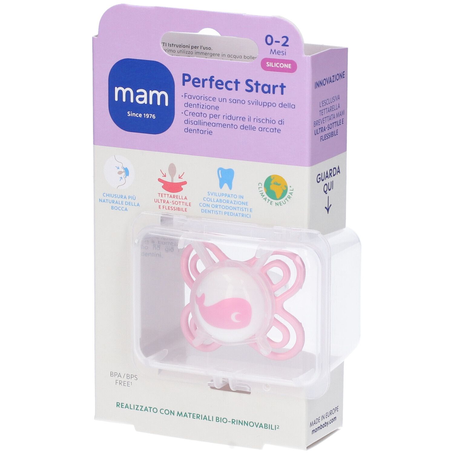 Succhietto Mam Perfect Start 0-2 Mesi Femmina