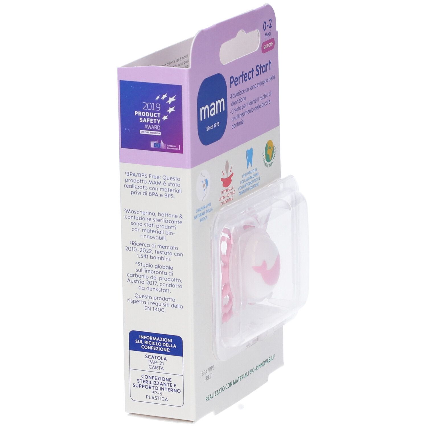 Succhietto Mam Perfect Start 0-2 Mesi Femmina