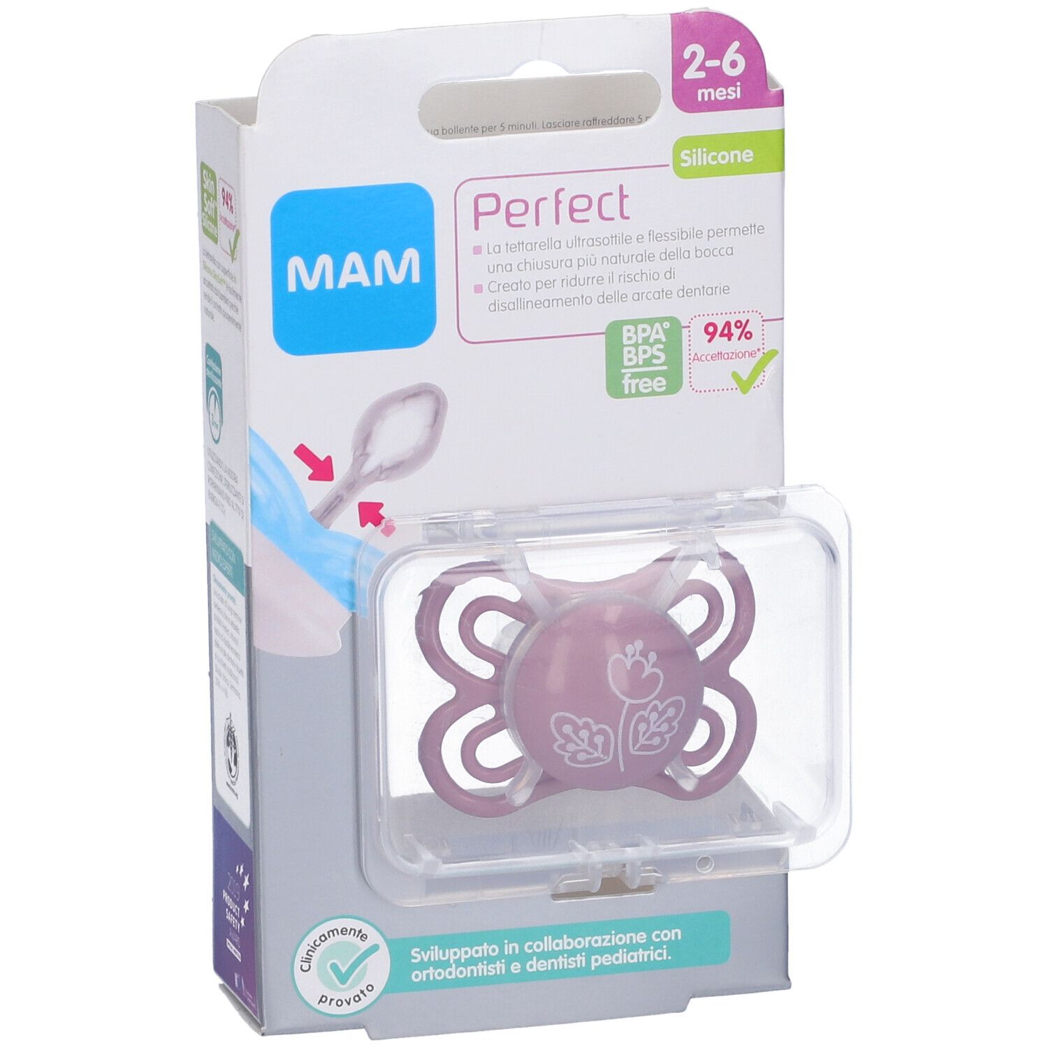 Succhietto Mam Perfect 2-6 Mesi Femmina