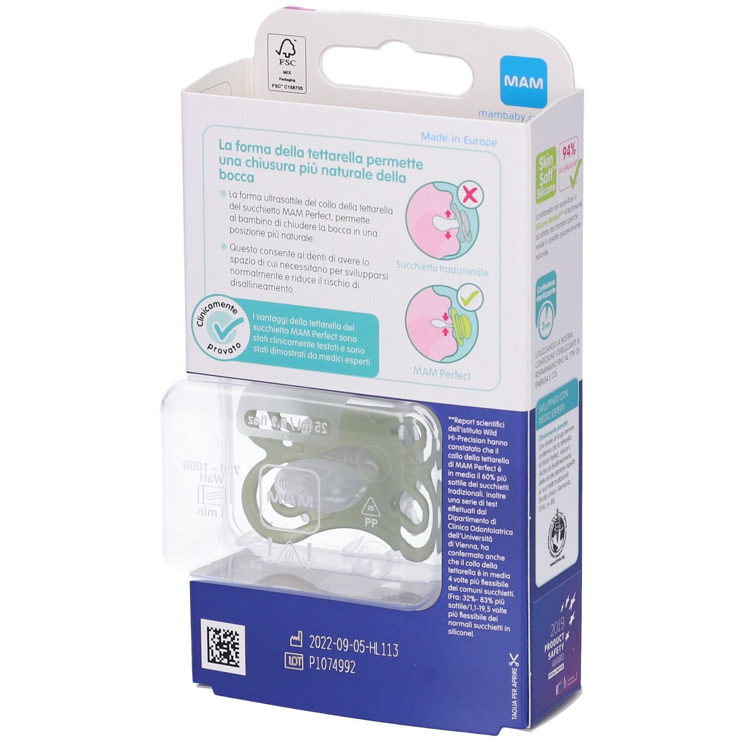 MAM Perfect Night Succhietto in Silicone 2-6 Mesi