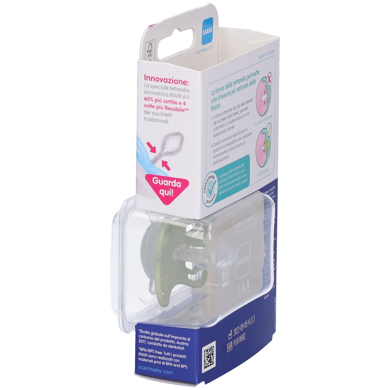 MAM Perfect Night Succhietto in Silicone 2-6 Mesi