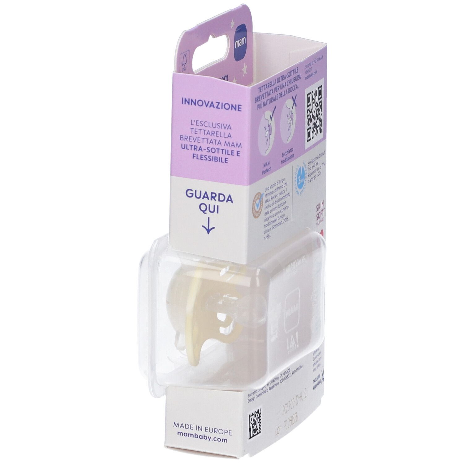 Mam Succhietto Perfect 2-6 Mesi Silicone Single Box Neutro