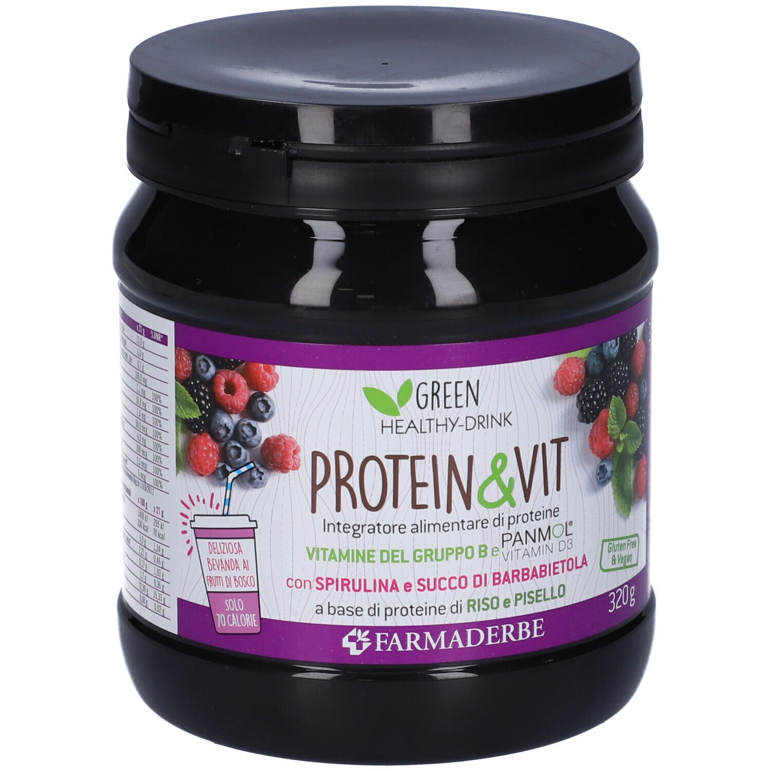 Protein & Vit Frutti Di Bosco 320 G