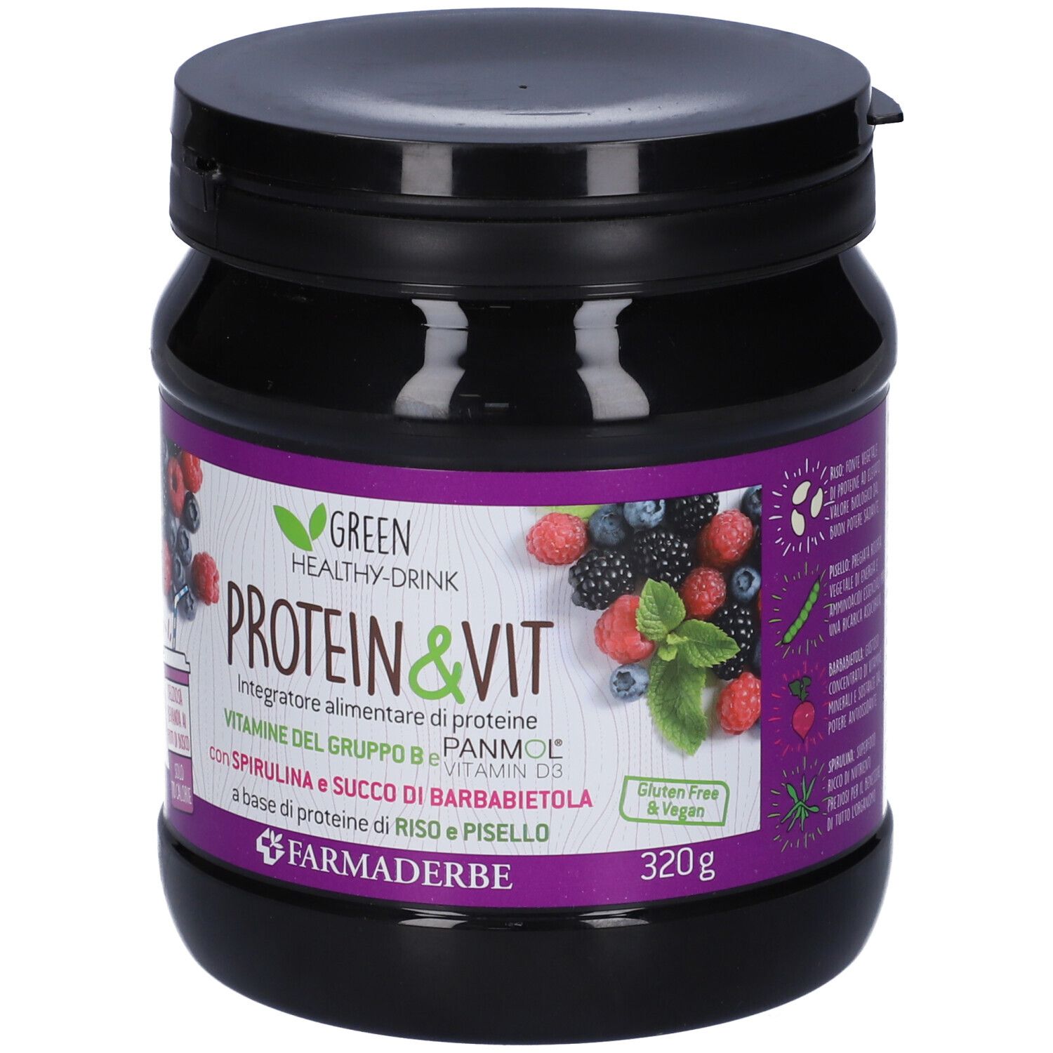 Protein & Vit Frutti Di Bosco 320 G