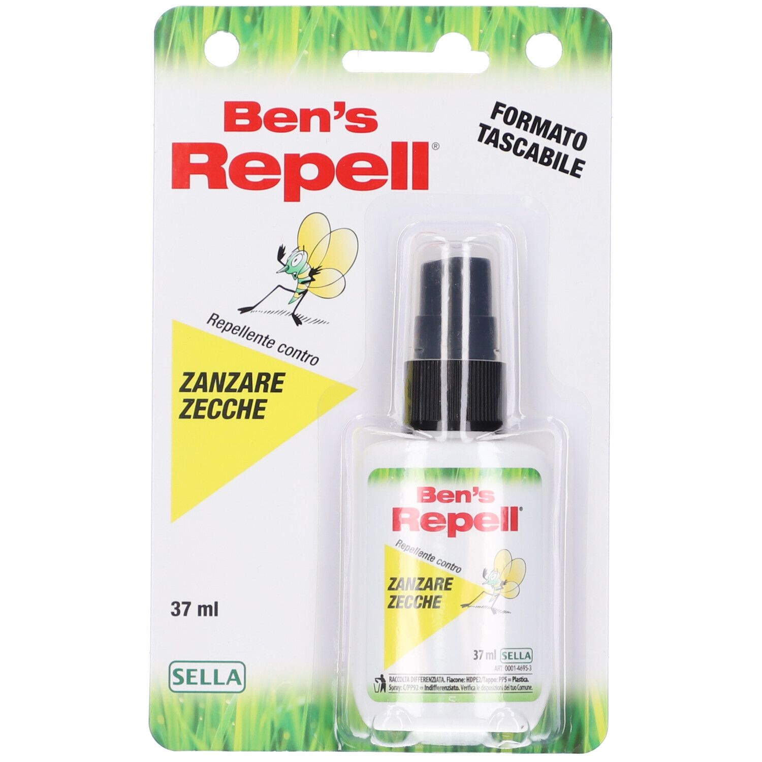 Ben's Repellente Biocida Zanzare Zecche