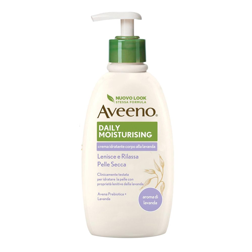 Aveeno Daily Moisturizing Crema Idratante Corpo all'Aroma di Lavanda