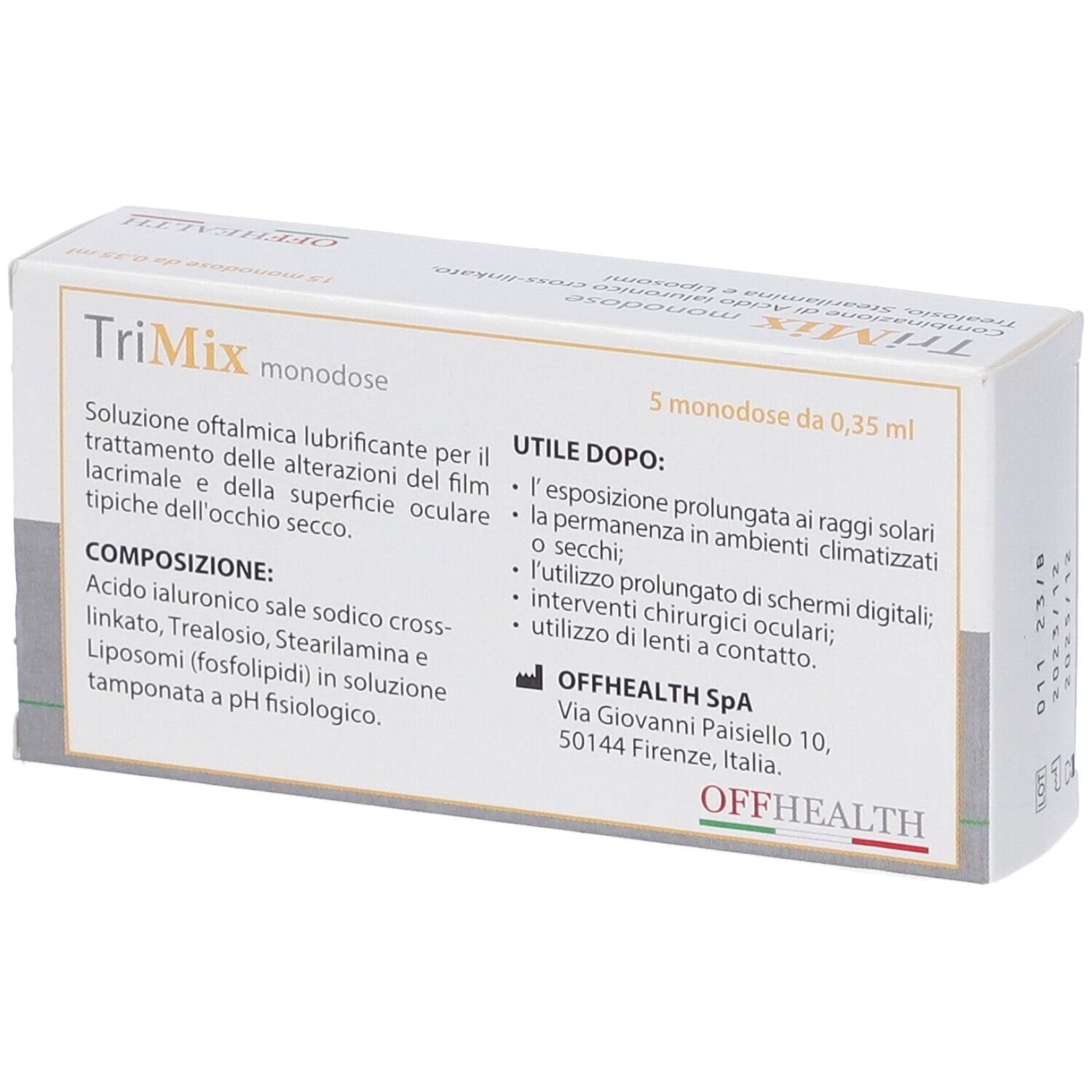Gocce Oculari Trimix 15 Flaconcini Monodose 0,35 Ml