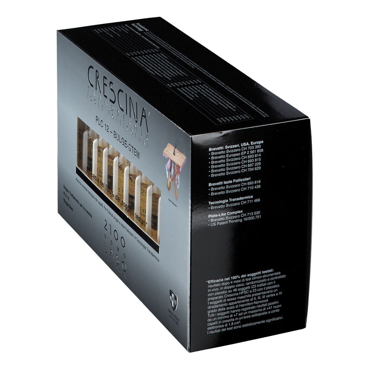 CRESCINA® Transdermic Isole Follicolari PLC12 Bulge-Stem 2100 Uomo