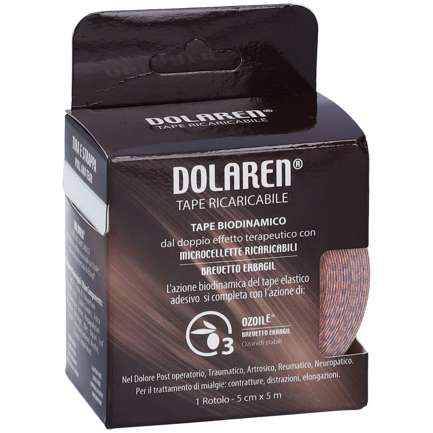 Dolaren Tape Ricaricabile Cerotto Terapeutico Beige Cm 5X5 M In Rotolo