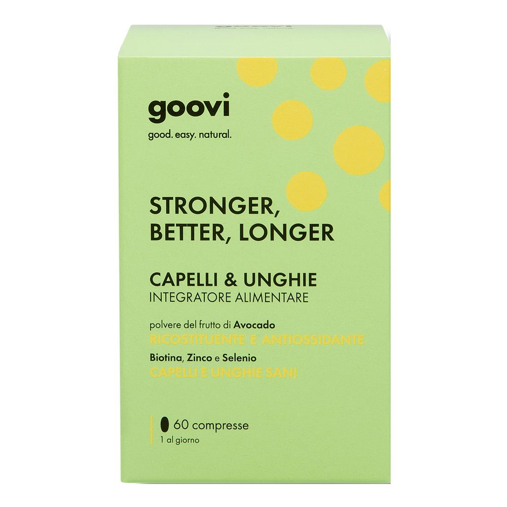 Goovi Stronger, Better, Longer Integratore Alimentare per Capelli & Unghie Compresse