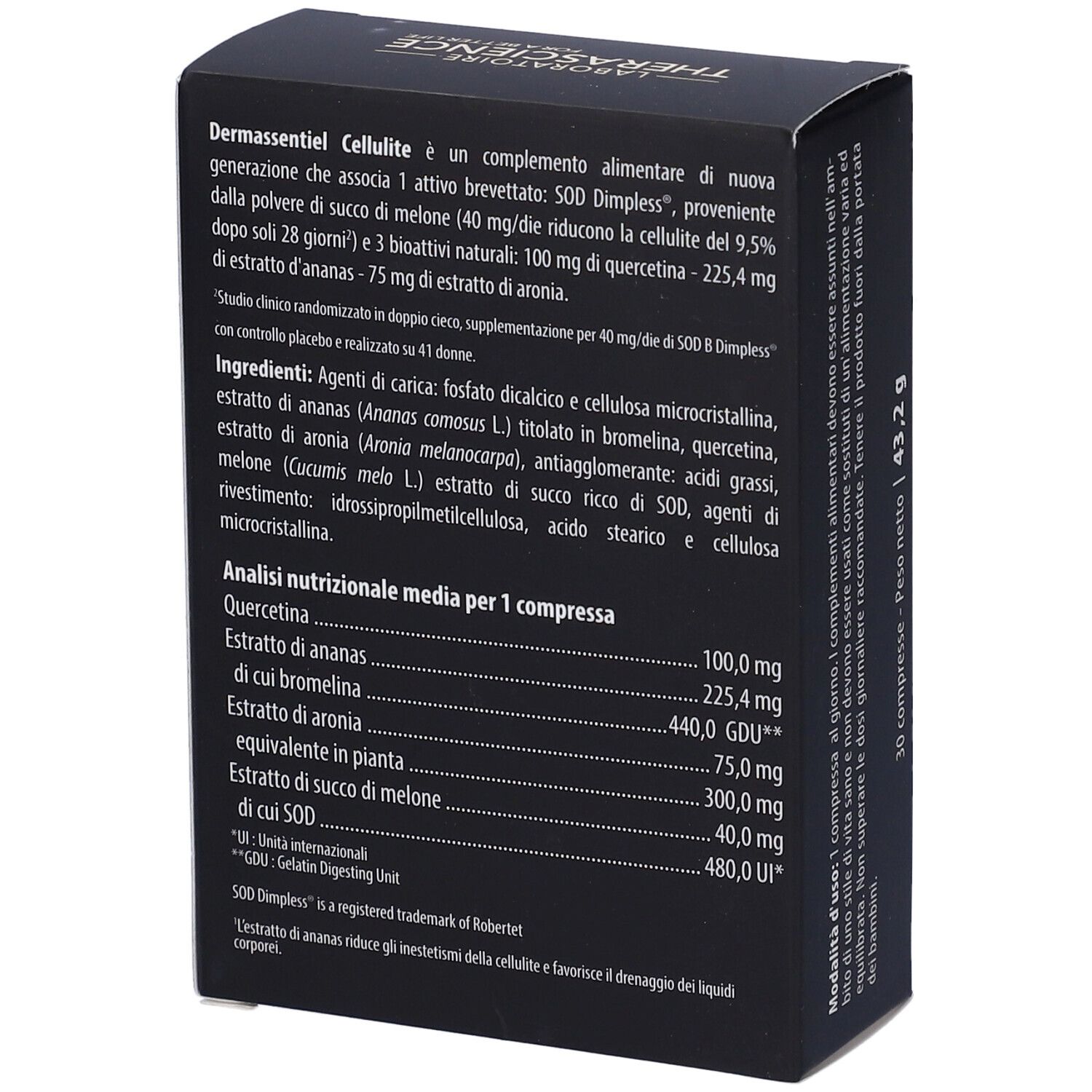 Dermassentiel Cellulite 30 Compresse