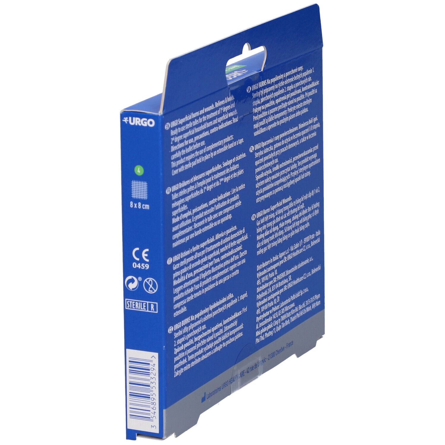 URGO Ustioni e Ferite Superficiali Garze 8x8cm