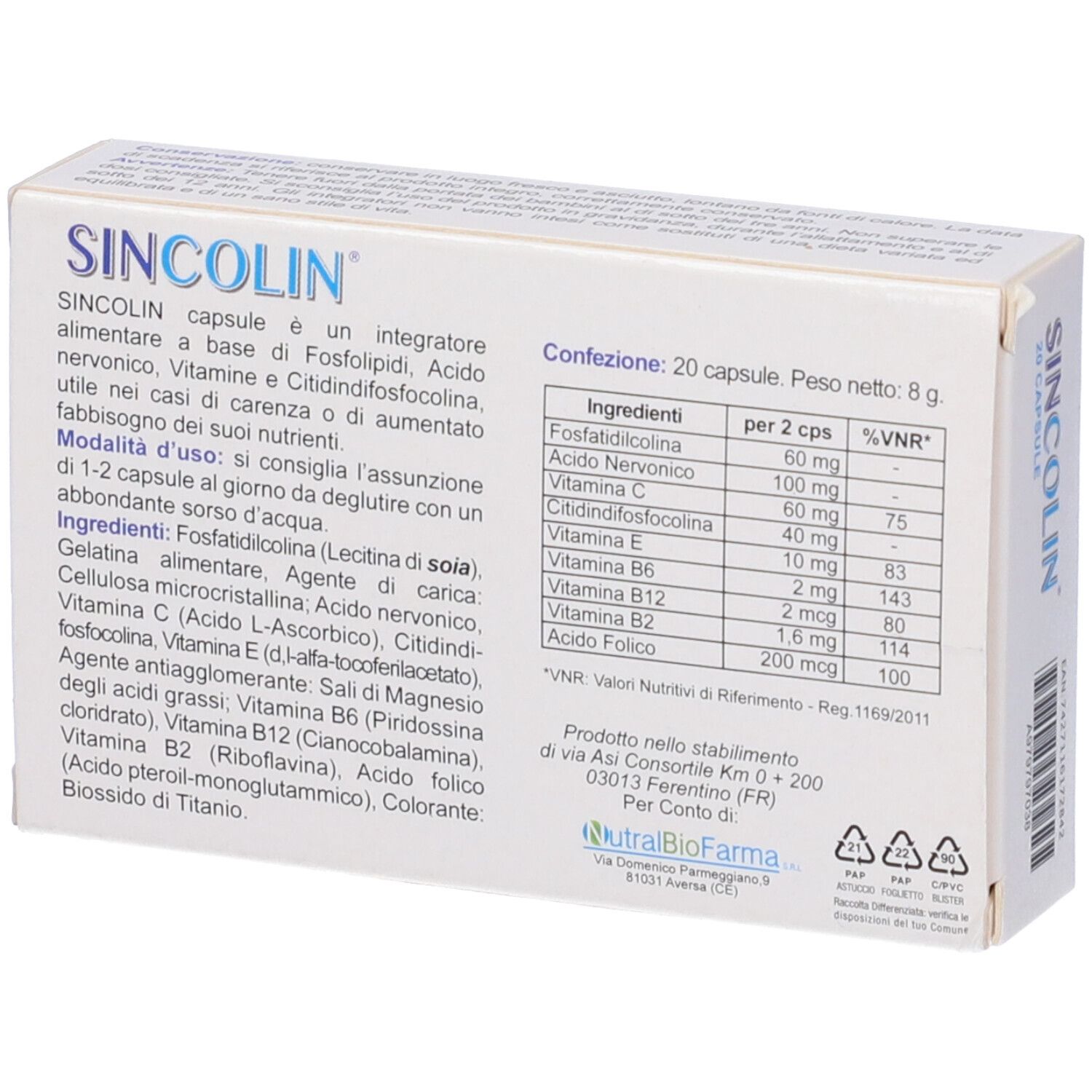 Sincolin 20 Capsule