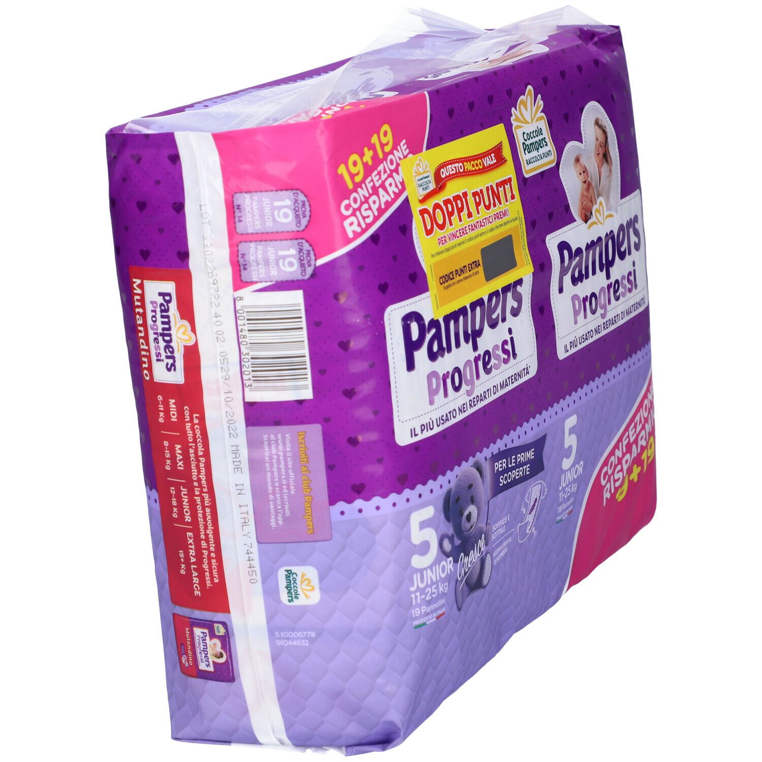 Pampers Progressi Cresce Junior 11-25 kg 38 pz