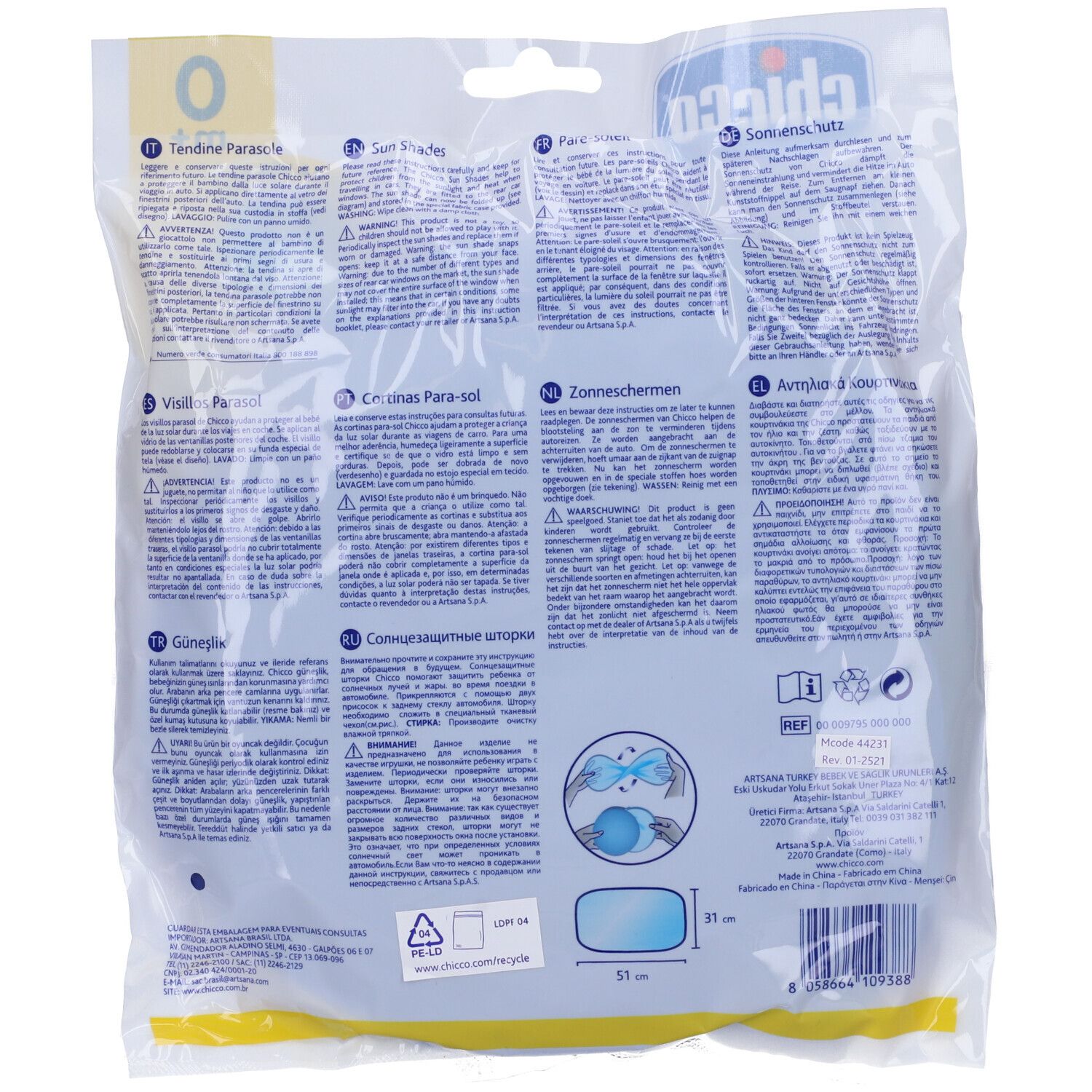 Chicco Tendine Parasole