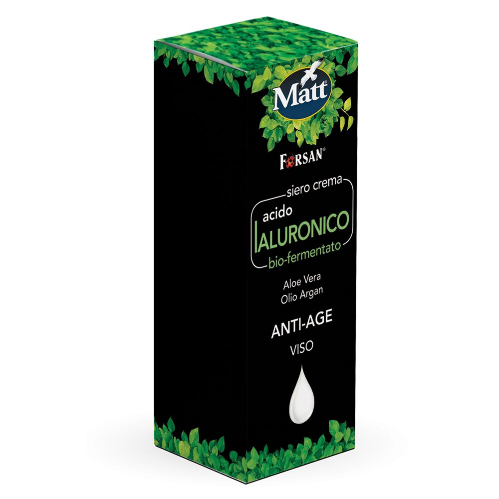 Matt Forsan Siero Crema Acido Ialuronico, Anti-Age Viso.