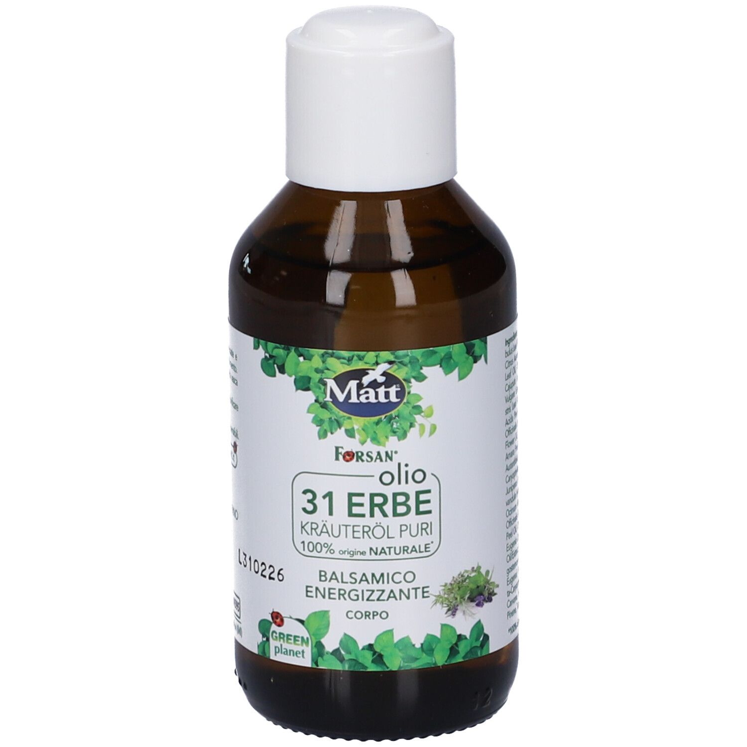 Matt Forsan Olio 31 Erbe - Risparmia il 10% con il codice: aed0726 + GLASS SKIN MASK - Collagen Boost GRATIS