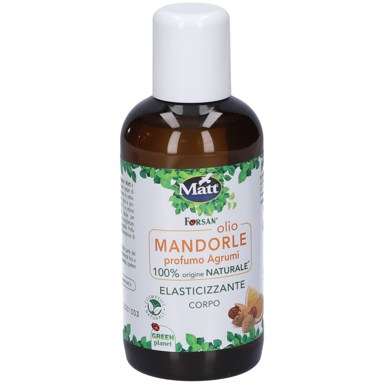 Matt Forsan Olio Mandorle Dolci Profumato Agrumi + GLASS SKIN MASK - Collagen Boost GRATIS