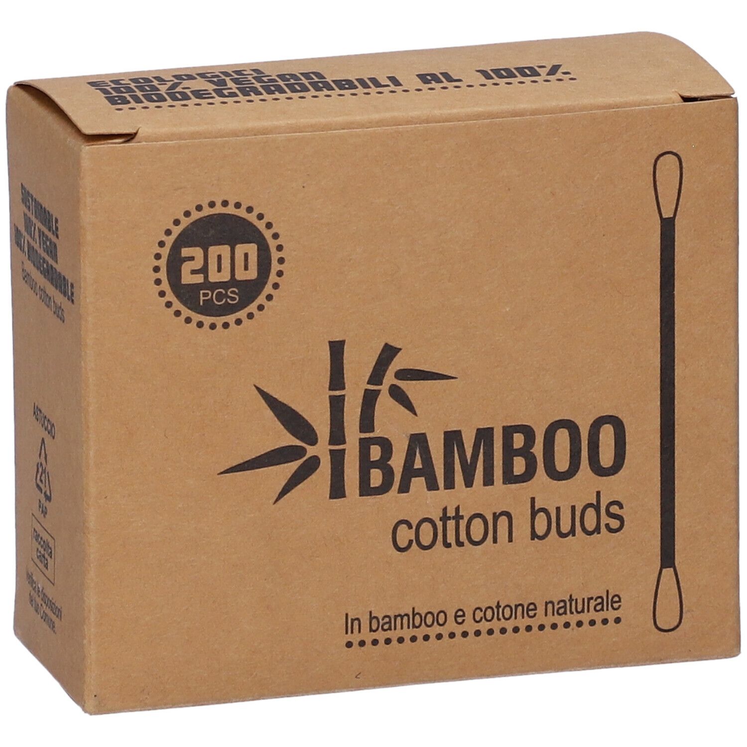 Cotton Fioc Bamboo 200 Pezzi