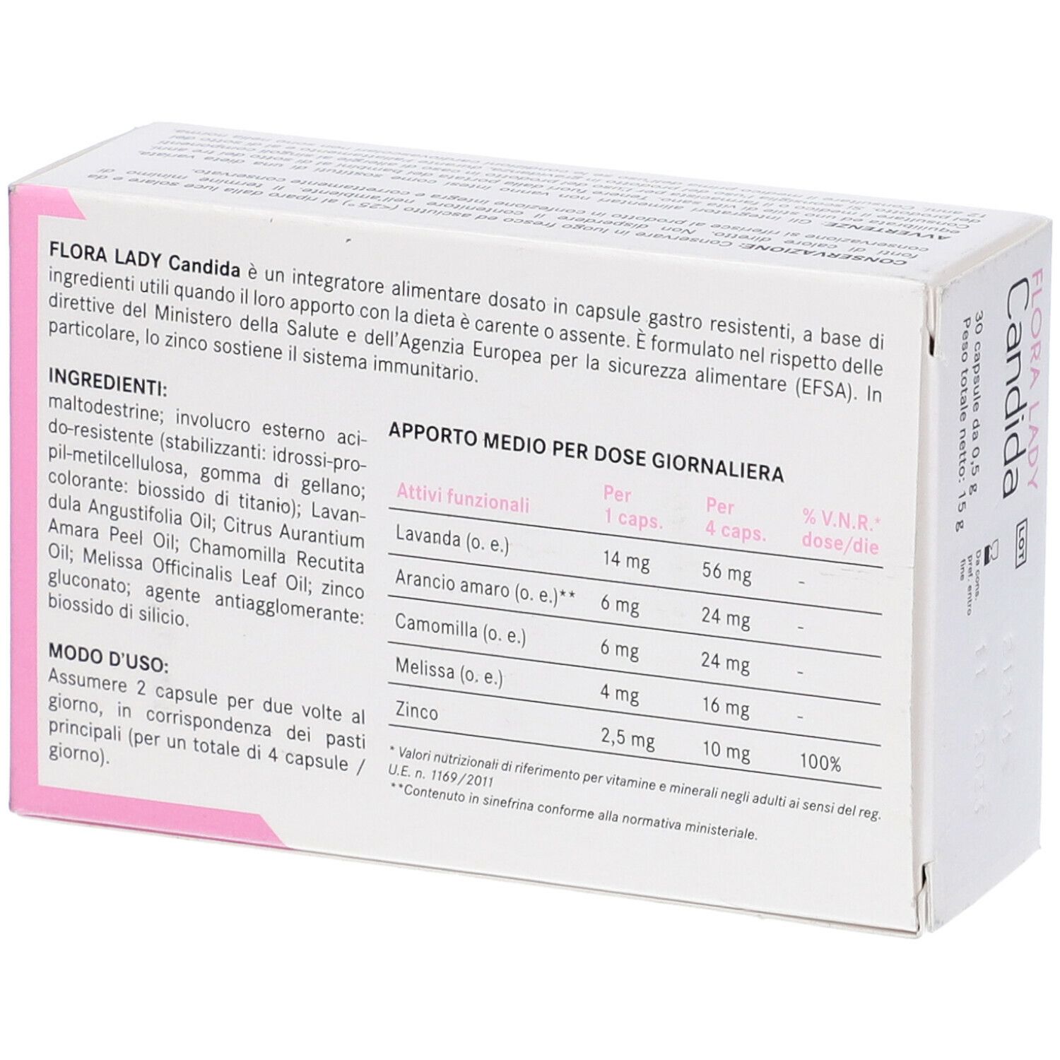 Flora Lady Candida 30 Capsule Gastroresistenti