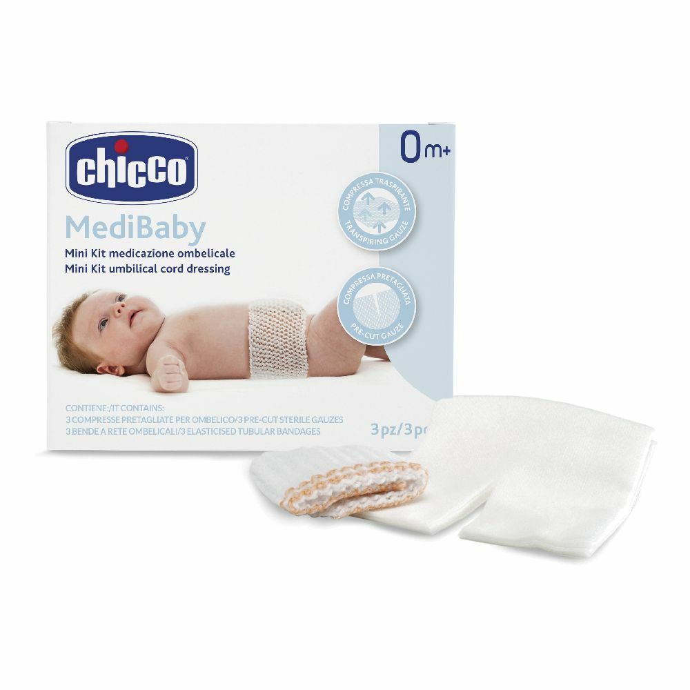 Chicco Medibaby - Kit Medicazione Ombelicale 3 pz