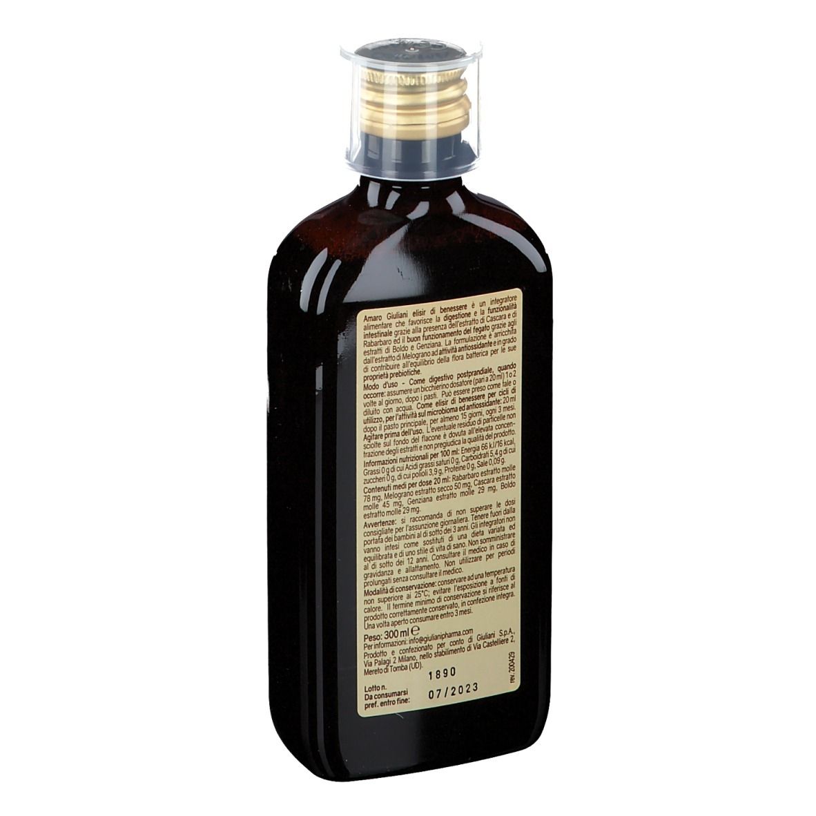 Amaro Giuliani Elisir di Benessere