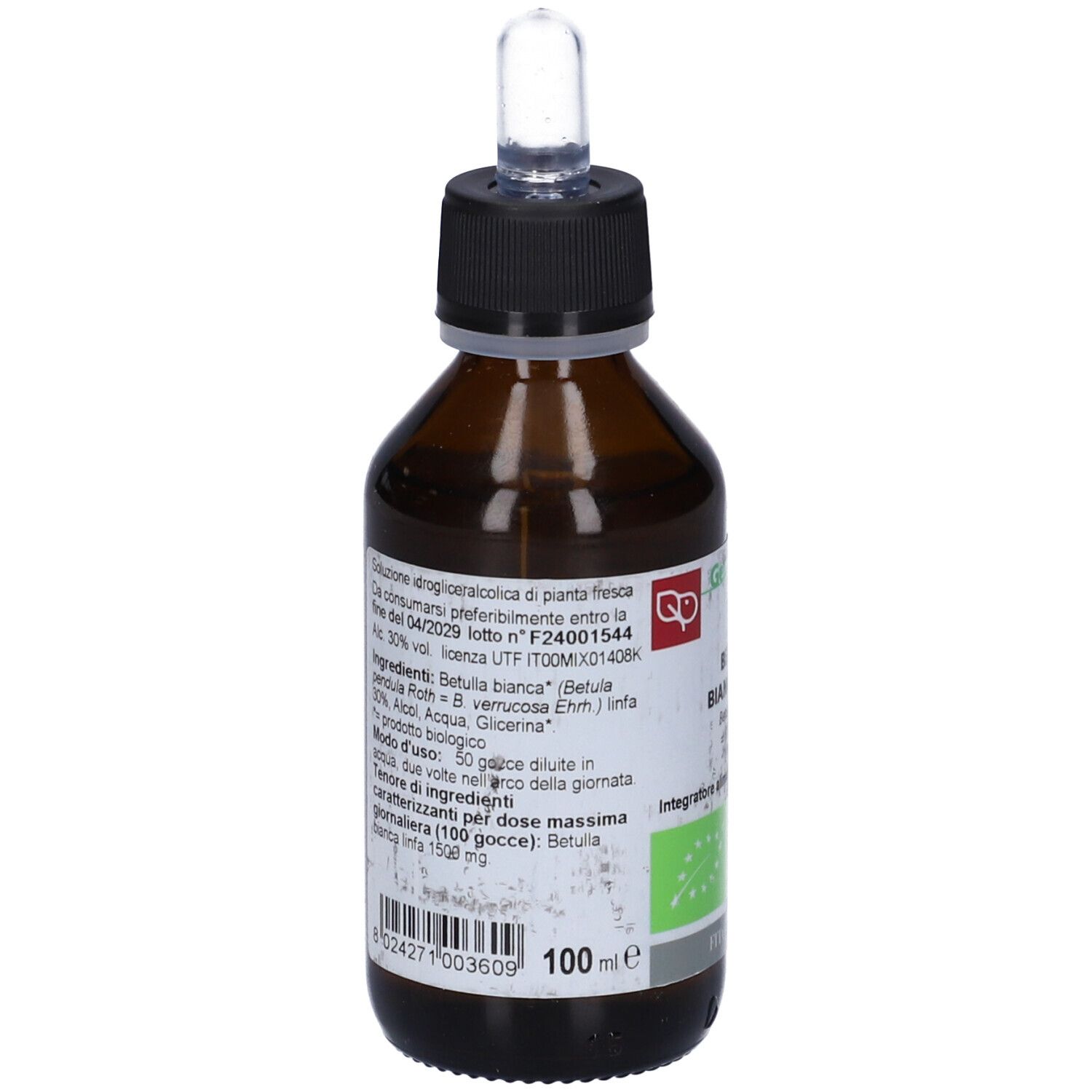 Betulla Bianca Linfa Macerato Glicerico 100 Ml Bio