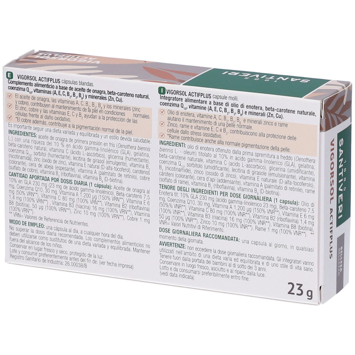 Santiveri Vigorsol Actifplus Perle