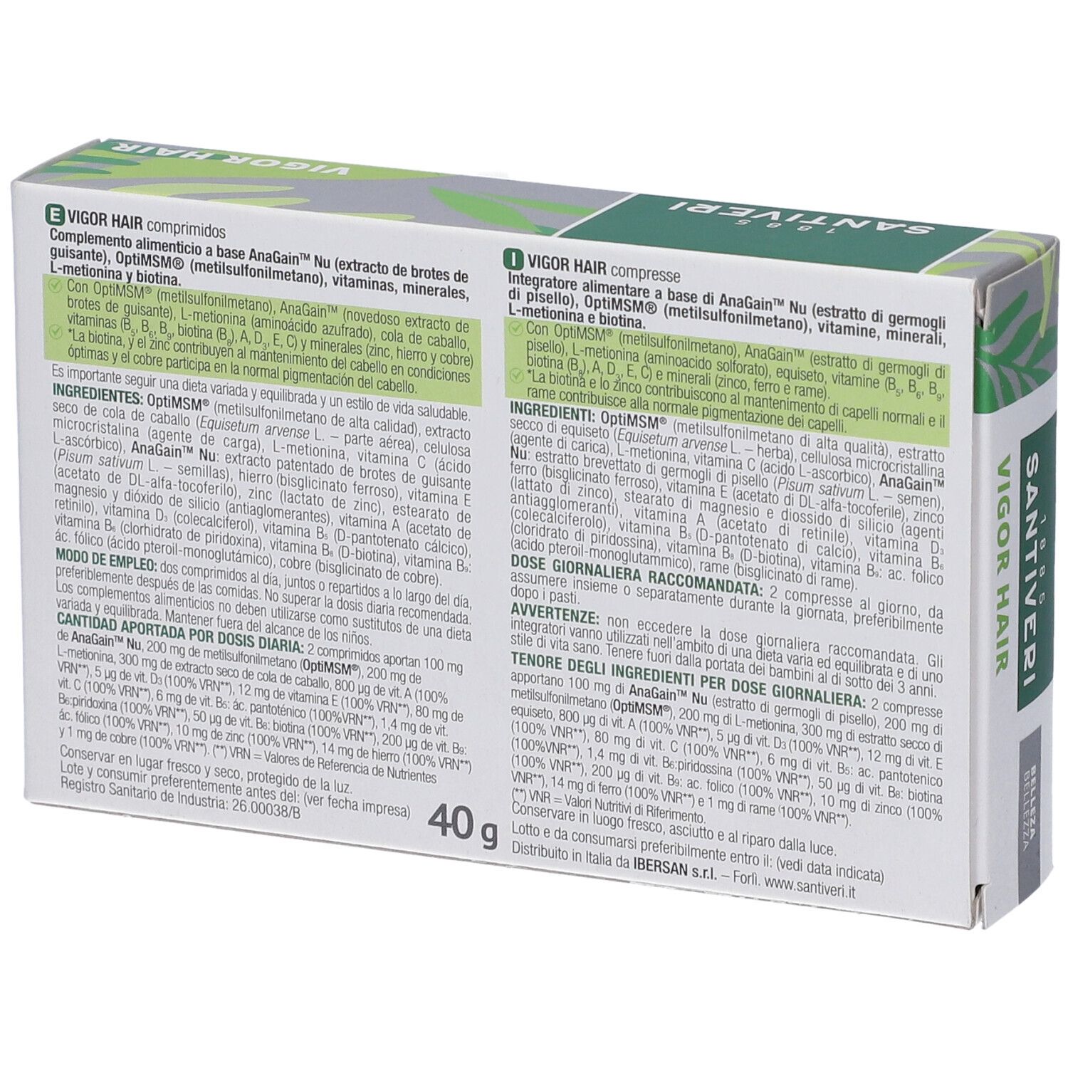 Vigor Hair 48 Compresse