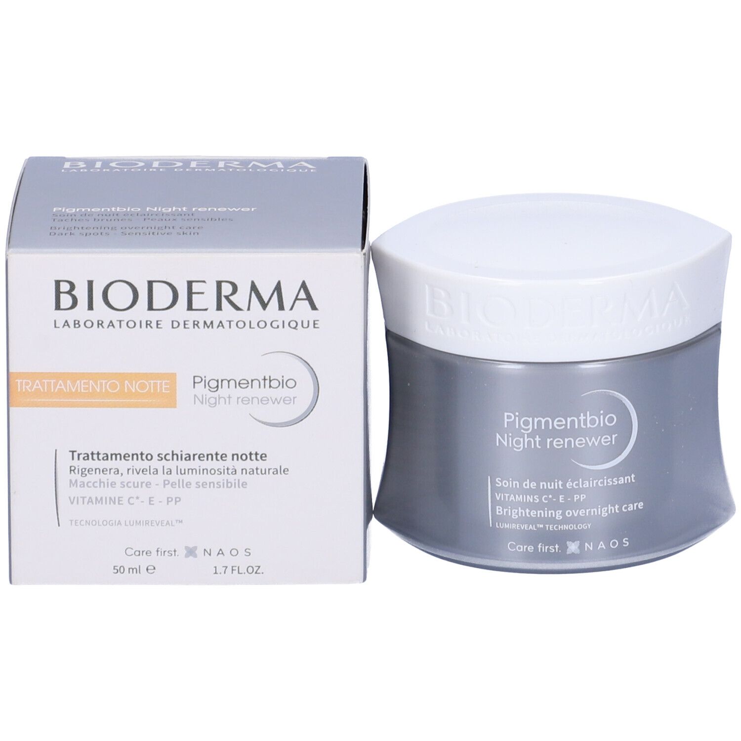 BIODERMA Pigmentbio Night Renewer Crema Trattamento Schiarente Notte