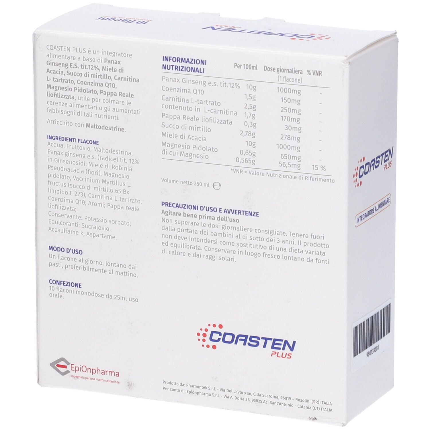 Coasten Plus 10Fl 25Ml
