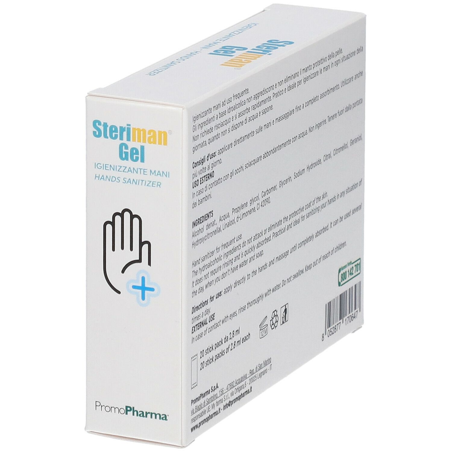 PromoPharma® Steriman® Gel Igienizzante Mani