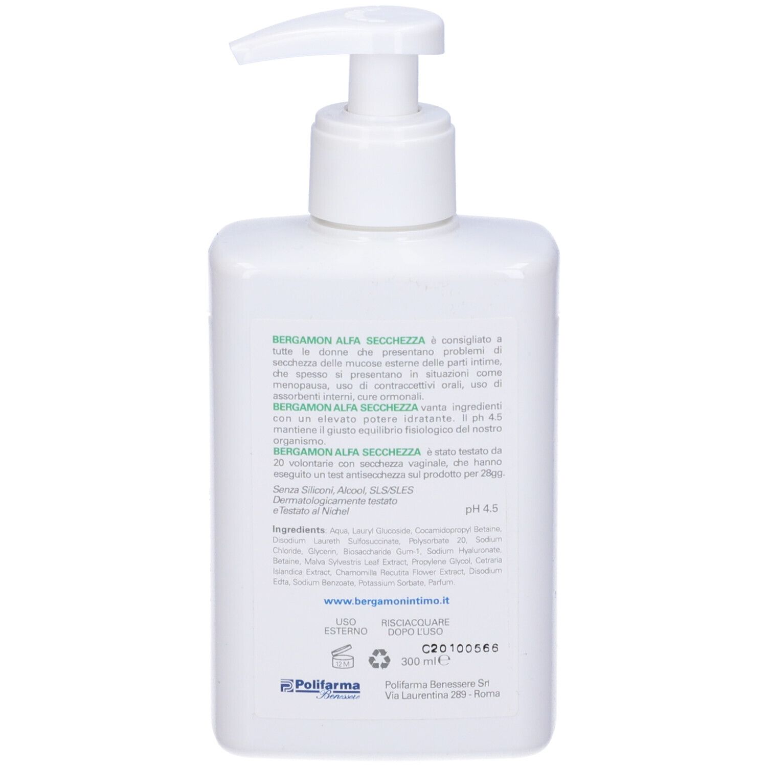 Bergamon Detergente Antisecchezza 300 Ml