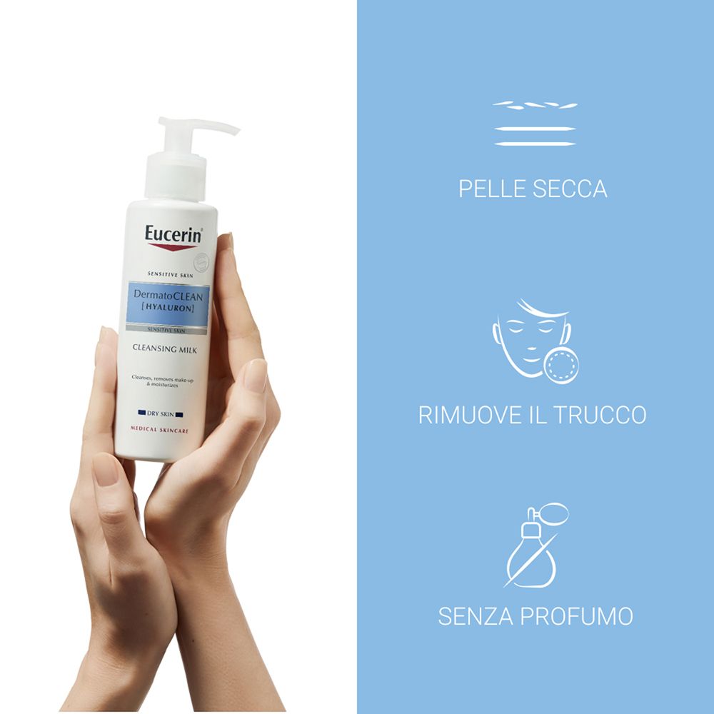Eucerin Dermatoclean Latte Detergente 200 ml trattamento