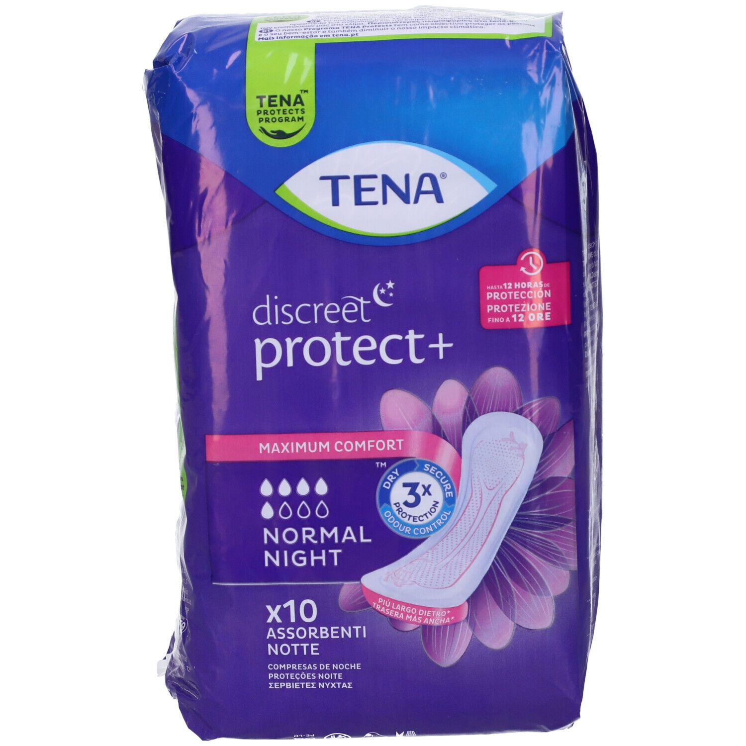 Assorbente Tena Discreet Normal Night 10 Pezzi