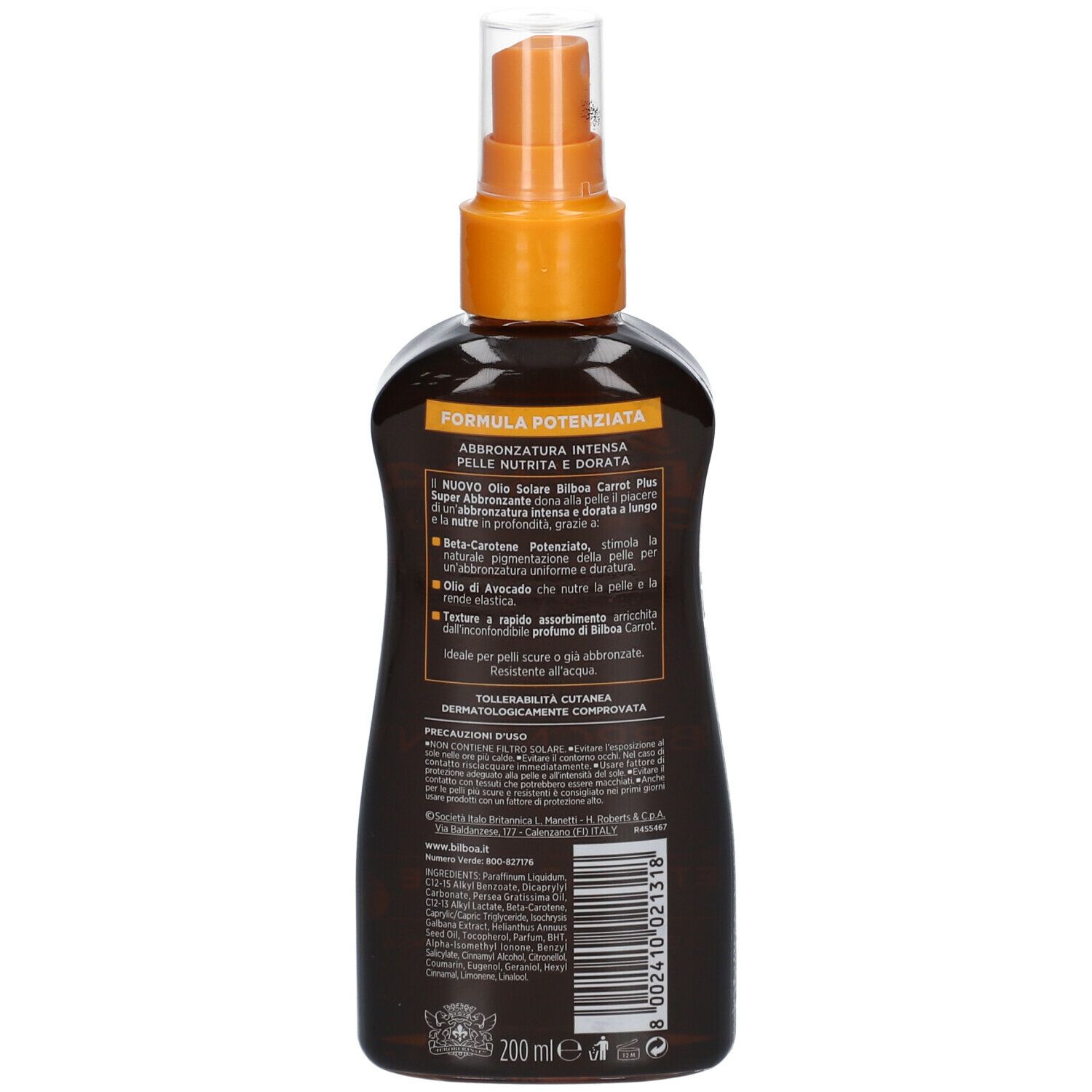 Solari Bilboa Spray Abbronzante Carrot