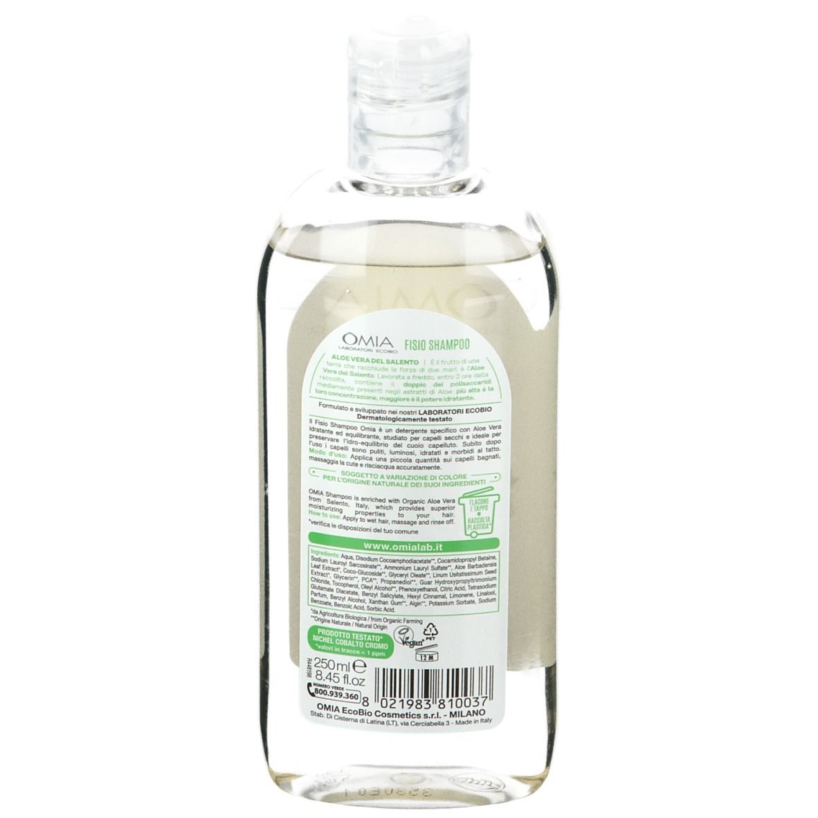 OMIA Fisio Shampoo Aloe Vera Idratante